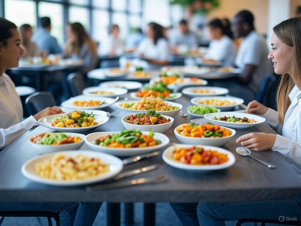 集中供餐示意图